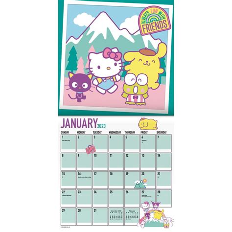 Sanrio January 2023 Calendar
